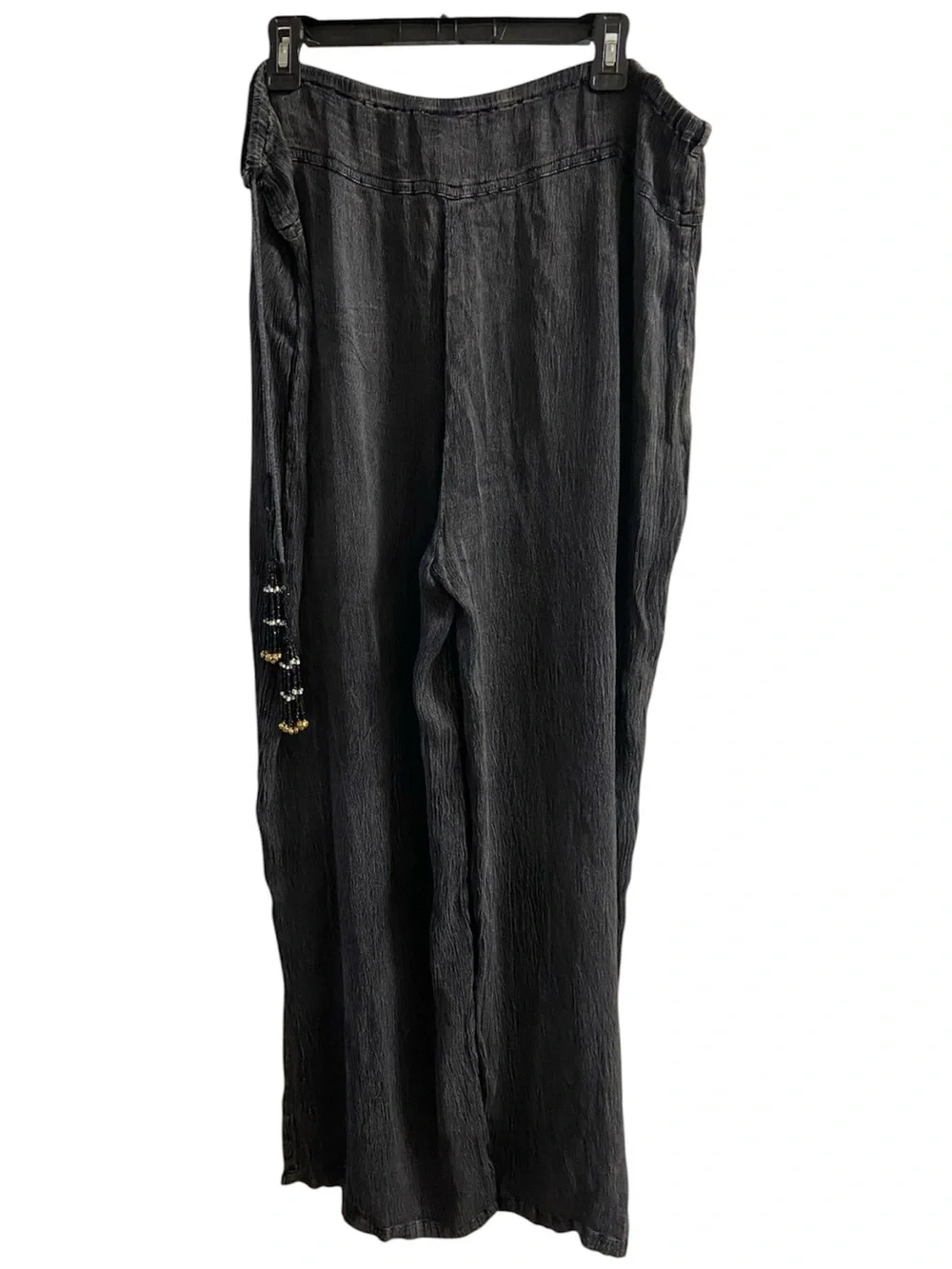 Soft Surroundings Heather Black Wide-Leg Pants 2X